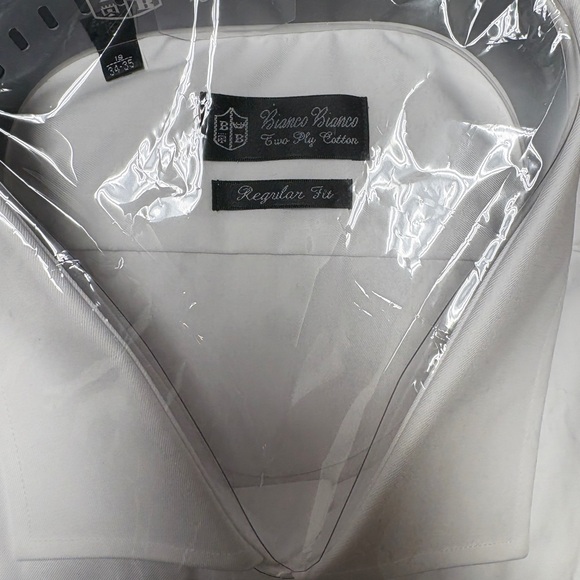 Bianco Bianco Men's Elegant White Dress Shirt - Picture 4 of 5